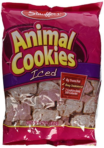 Stauffers Frosted Animal Crackers | Sweet Vanilla Iced Treats